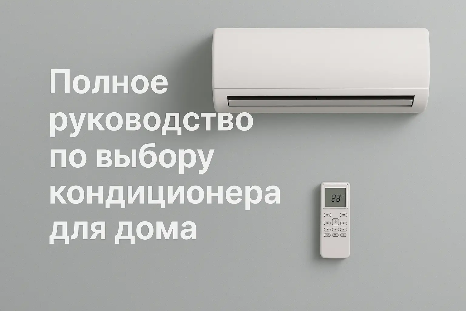 Полное руководство по выбору кондиционера для дома